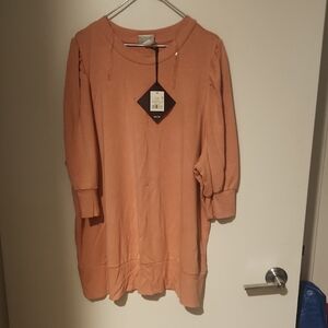 Peach Long Sleeve Tunic